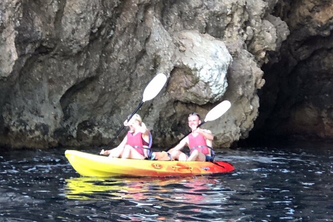 Breathtaking guided Kayak tour from Sant Elm the bay of Cala en Tió - Snorkeling and Swimming Breaks in the Bay