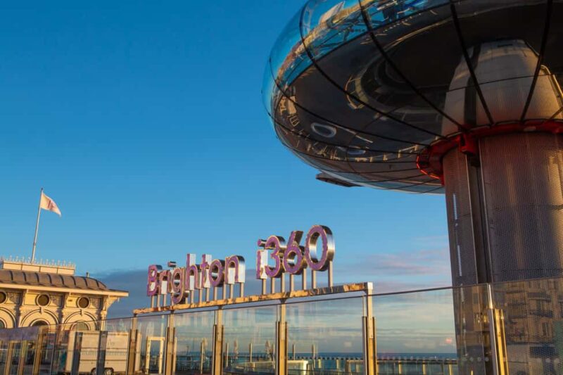 Brighton: i360 Entry & Champagne (Soft Drink for Under 18s) - The Sky Bar: Champagne and Soft Drinks Above Brighton