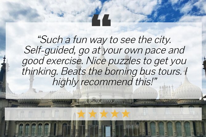 Brighton: Self Guided City Walk and Interactive Treasure Hunt - Price and value for a personalized city experience