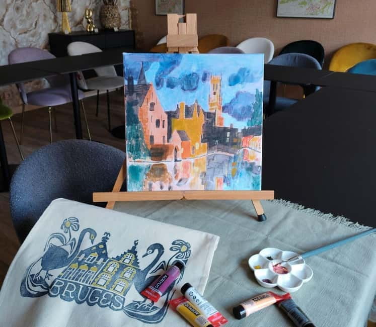 Bruges: Paint and Sip with Champagne and Chocolate - Key Points