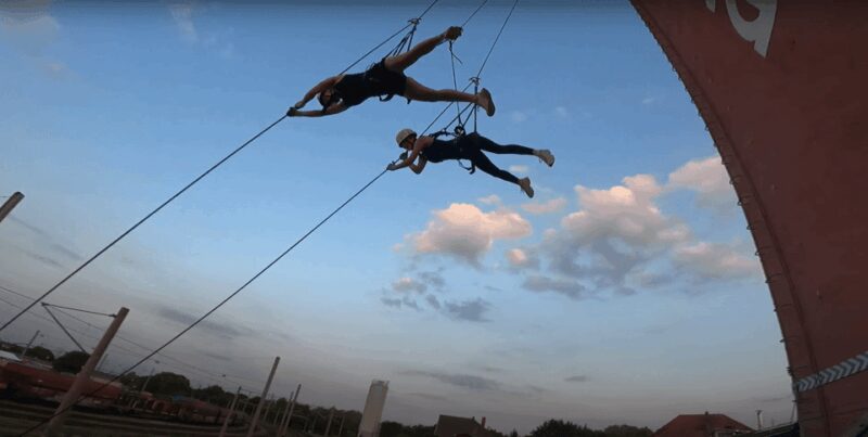 Brühl / Cologne : House Running Outdoor Sport Adventure - The Safety Gear and Instructional Support at TurmX