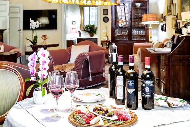 Brunello di Montalcino Wine Tasting with Tuscan appetizer in ancient residence - Exploring the Ancient Residence of Palazzo Borghesi