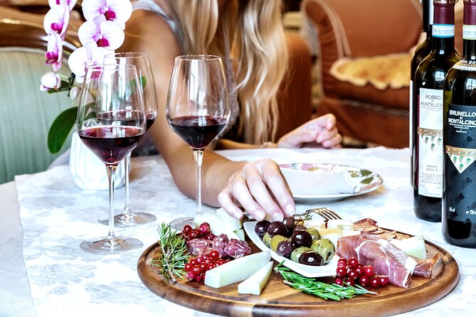 Brunello di Montalcino Wine Tasting with Tuscan appetizer in ancient residence - The Crown Jewel: Brunello di Montalcino with 5+ Years of Aging