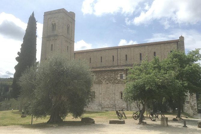 Brunello E-Bike Tour - Passing Through the Medieval Village of Castelnuovo dellAbate