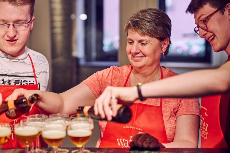 Brussels: Belgian Waffle Making Workshop with Beer Tasting - Key Points