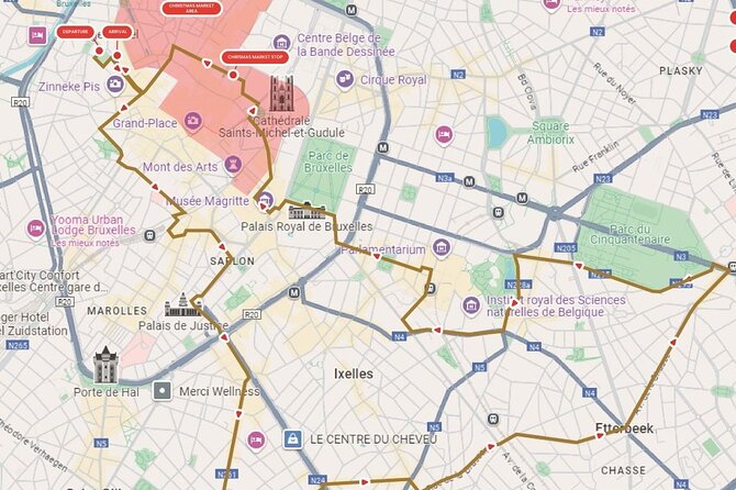 Brussels Tootbus Christmas Tour - Key Points