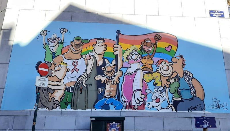 Brussels Walking tour Comic strip - The Vibrant World of Brussels’ Comic Frescoes