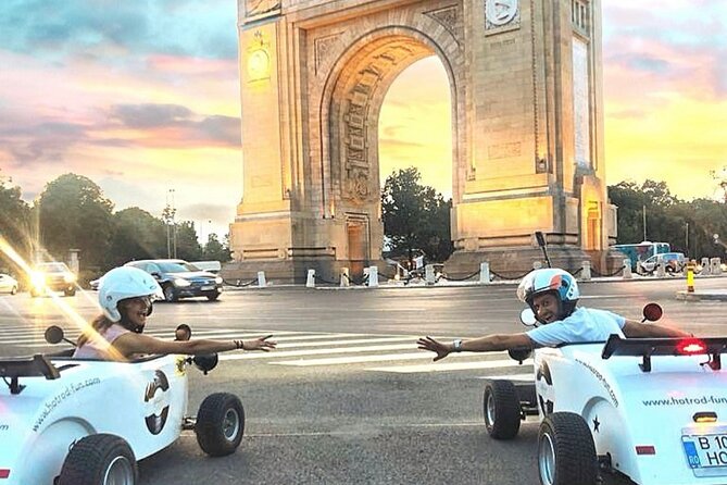Bucharest: CityTour in one of a kind mini hot rod - Key Points