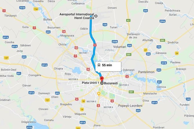 Bucharest Otopeni Airport OTP to Bucharest City Center Hotel - private transfer - Meeting Point and Pickup Details