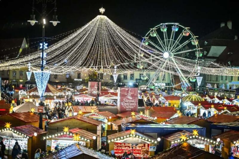 Bucharest: Sibiu Christmas Market Day Trip with Transfers - The Outdoor Ice-Skating Experience in Sibiu