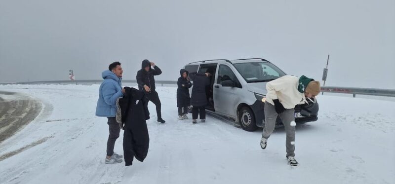 Bucharest: Snowmobile Tour with Pele Castle and Cable Car - Coffee Break and Traditional Romanian Cuisine