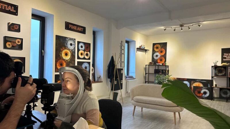 Bucharest: Turn Your Eyes into Art  PREYE Iris Photography - Turn Your Eyes into Art at Bucharests Cozy Studio