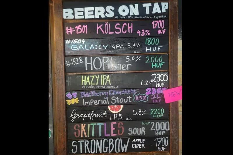 Budapest: 9-tier Hungarian & Craft Beer Tasting w/ snacks - Central Budapest’s Jewish Quarter as the Setting for Beer Tasting