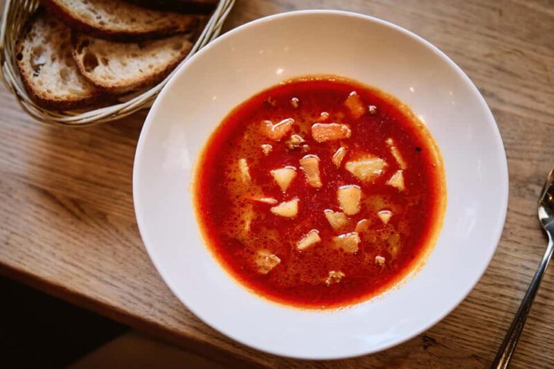 Budapest Guided Food Walking Tour with Drinks Included - Traditional Street Food: Soup and Lángos in Budapest