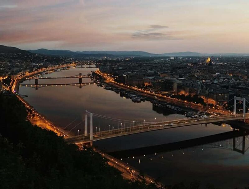 Budapest: Night Lights Tour & Moon Gazing in a Retro Minibus - Experience Budapest After Sunset in a Unique Retro Minibus