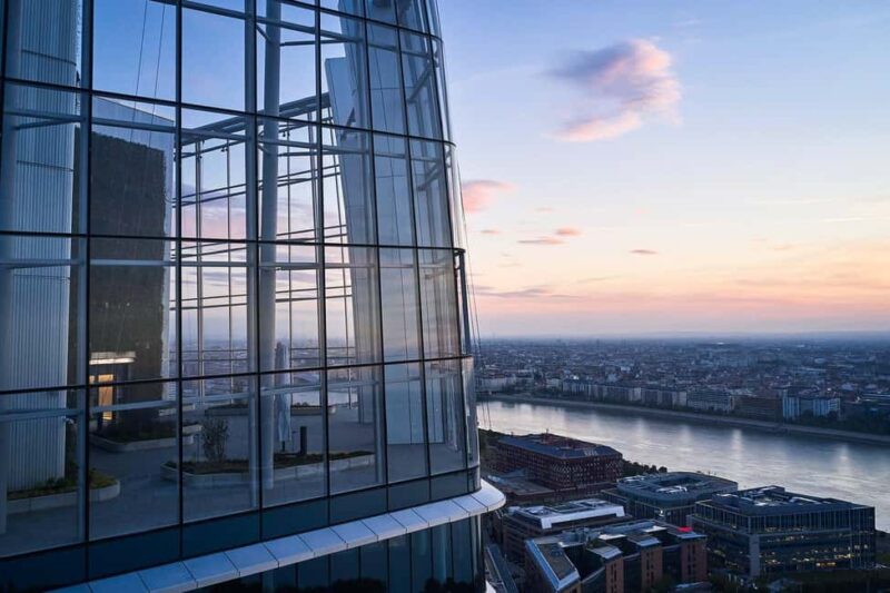 Budapest SkyDeck Tower  Panoramic Lift & Viewing Platform - Discover the SkyDeck at MOL Campus in Budapest