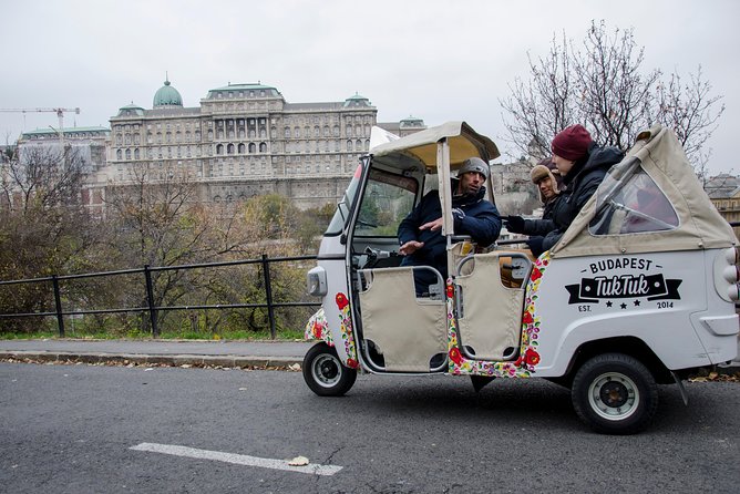 Budapest Tuk Tuk Tour with House of the Unicum Distillery Visit - The Iconic Chain Bridge and the Parliament from Outside