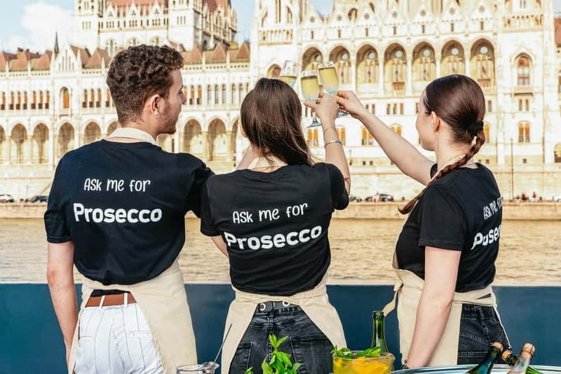 Budapest: Unlimited Prosecco, Beer and Aperol Spritz Cruise - The Open-Air Terrace and Inside Comfort