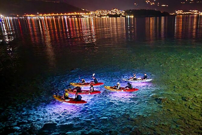 Budva: 2-Hour «Night Lights» Kayak Tour - Discover the Magic of Budva’s Night Sea with LED Lights