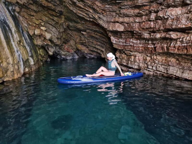 Budva: small group kayak tour to Sv.Nikola island caves - Visiting Hawaii Beach and Its Calm Waters