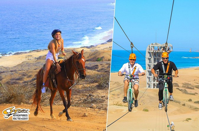 Cabo Combo Horseback Ride and Sky Bike Adventure - Guided Ecological Hike with Bilingual Guides