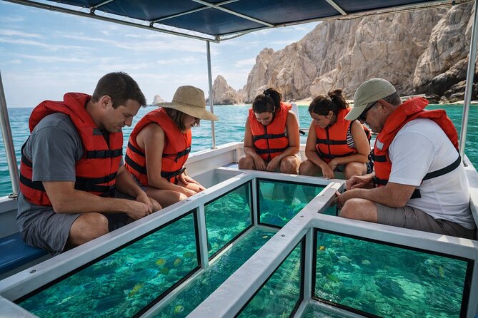 Cabo Glass Bottom Boat Arch Tour for Cruise Passengers - Cruising Past El Arco at Lands End