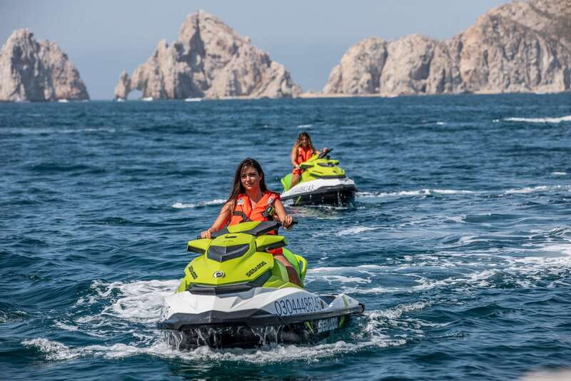 Cabo San Lucas: Sea of Cortes Guided Jet Ski Tour - Speeding Back Toward Cabo with Scenic Views