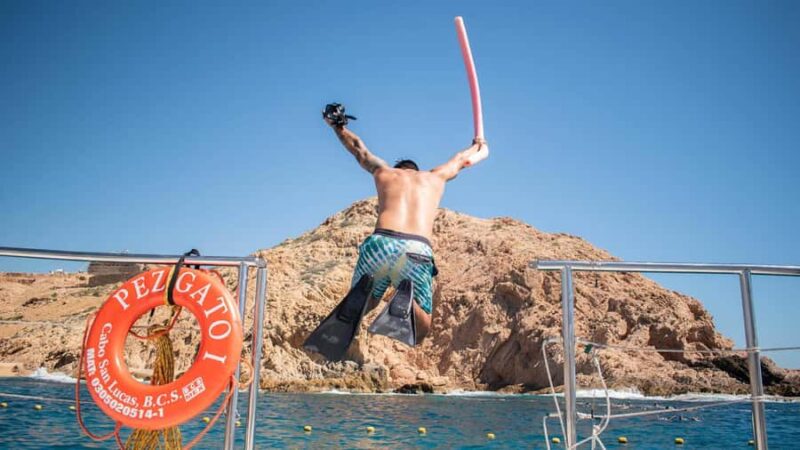 Cabo San Lucas: Snorkeling & Boat Trip with Open Bar - Scenic Passage Past Cabos Famous Landmarks