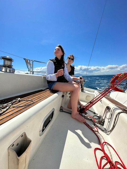 Cagliari: Sailing tour to Devil's Saddle aboard Merak - Sailing in Front of Poetto Beach