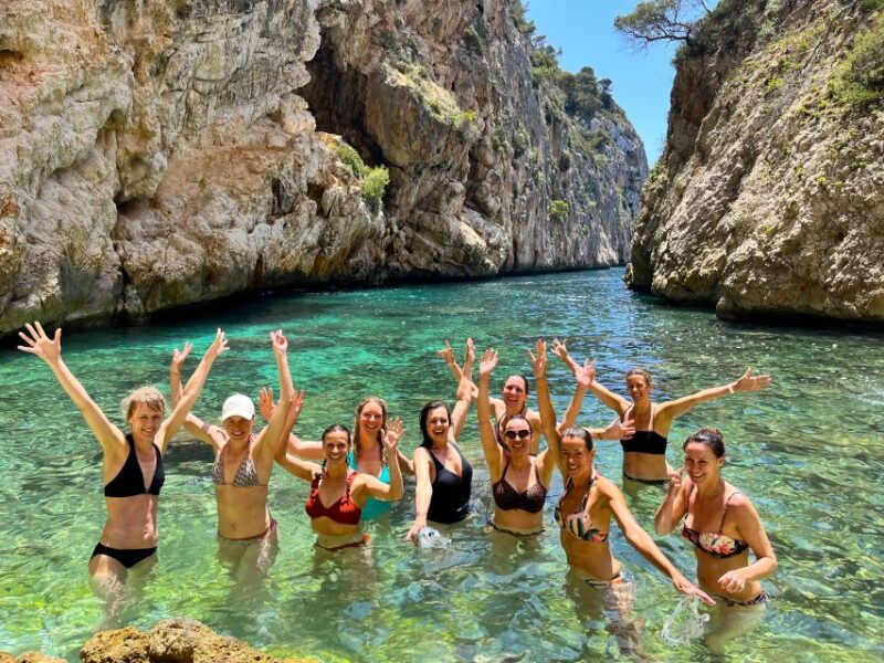 Cala Granadella: Cala en Caló Sea Cave Snorkel & Kayak Tour - Kayaking to Hidden Coastal Caves and Beaches