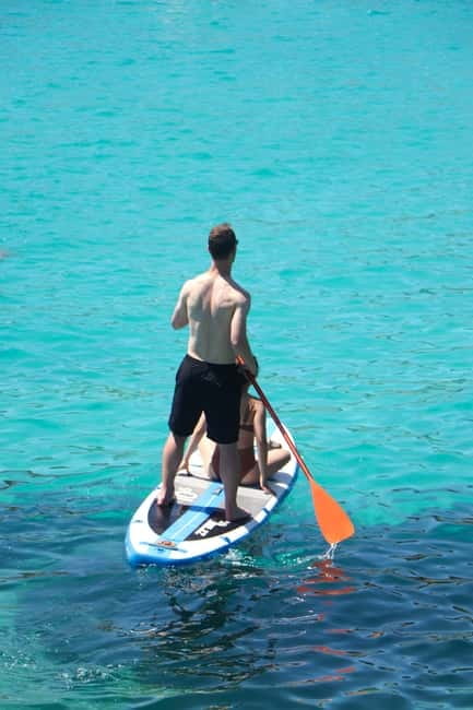 Cala Llombards o Cala Santany & Es Pontas Snorkel and SUP - Seamless Transportation and Equipment Provided
