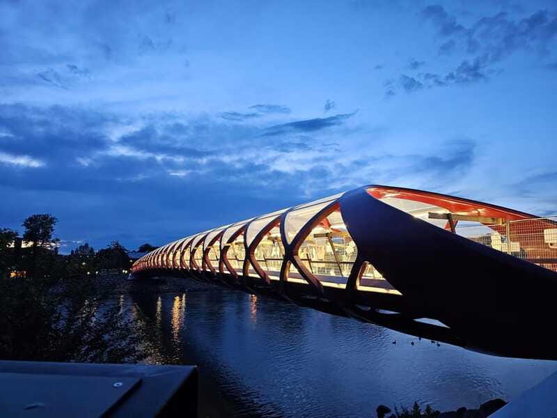 Calgary City Tour & Yamnuska Wolfdog Sanctuary Private Tour - The Significance of the Peace Bridge for Downtown Calgary