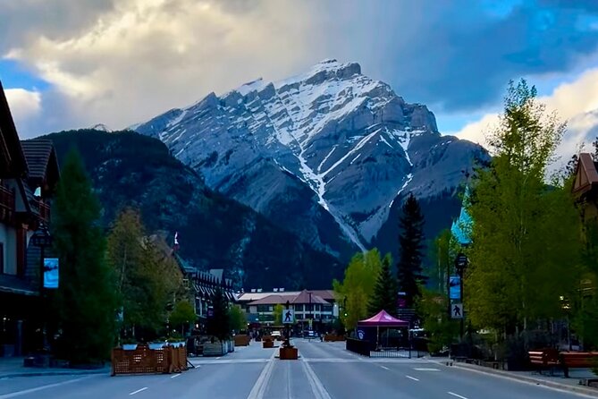 Calgary YYC Airport to Banff Shared Shuttle - Stops in Banff: Arriving at the Town Center