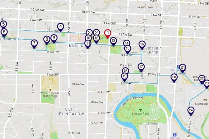 Calgary's Beltline District: a Smartphone Audio Walking Tour - The Modern Art of Chinook Arc and Barb Scott Park