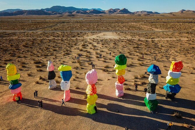California desert, Red Rock Sign and Seven Magic Mts - Explore the Stunning Geology and Art of the California Desert, Red Rock Sign, and Seven Magic Mountains