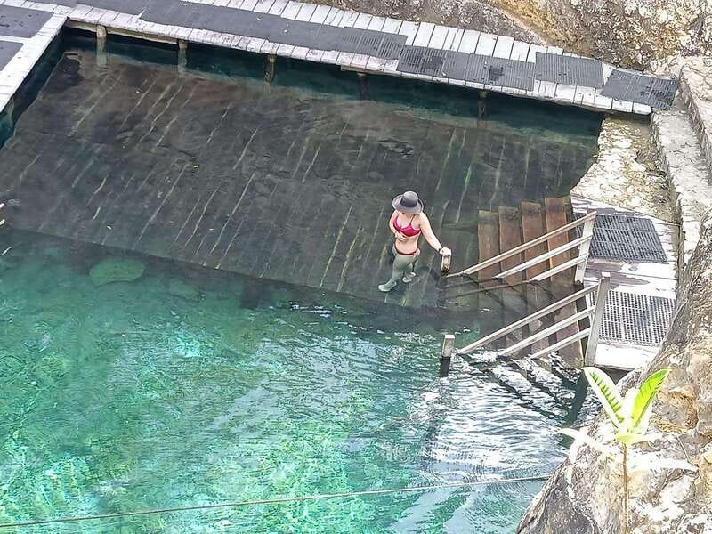 Cancun: 3 Cenotes & 1 Lagoon Tour - Visiting Cenote Zacil-Ha: Swimming and Sunbathing