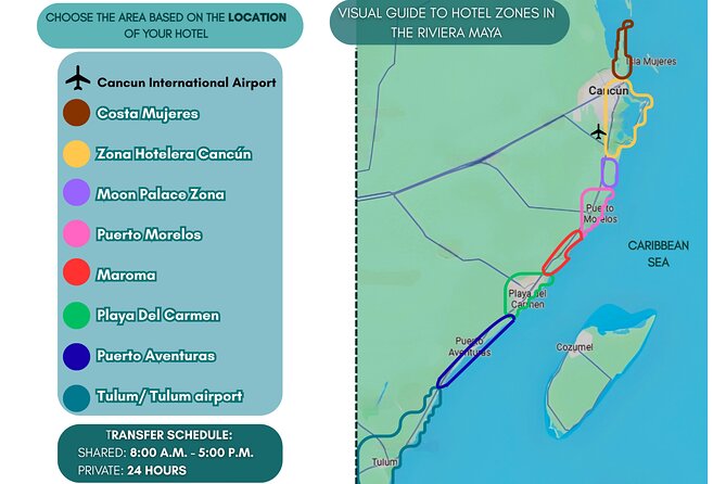 Cancun airport private Transfer - Key Points