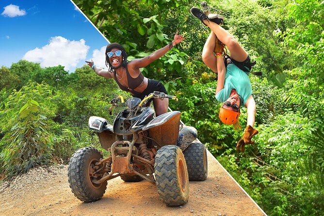 Cancun ATV Jungle Adventure, Ziplines, Cenote and Tequila Tasting - Ziplining Over the Canopy