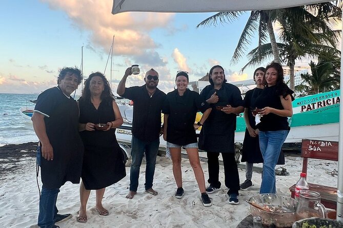 Cancun Beach Seafood Barbecue Class in a Kombi - Practical Details: Meeting Point and Group Size