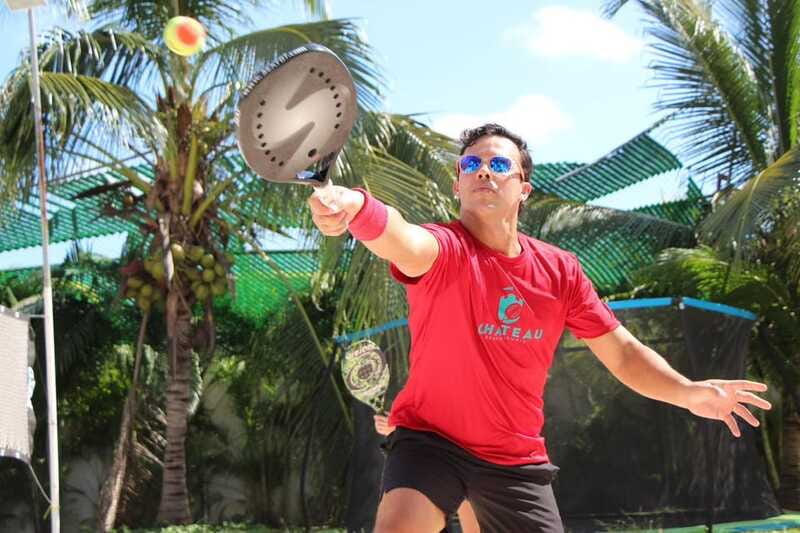 Cancun: Beach Tennis game day with local community - Playing on the Court: Friendly Competition and Socializing