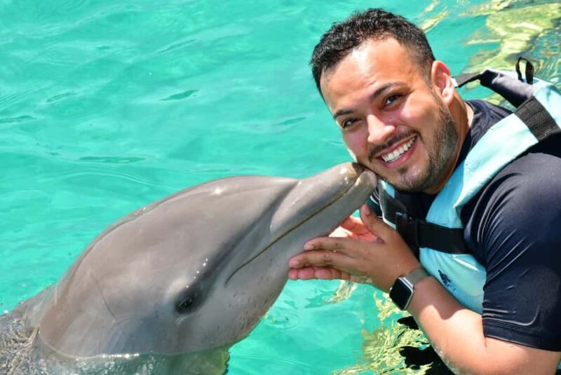 CANCUN: Catamaran and Dolphin Connection at Isla Mujeres - Dolphin Discovery: Interacting with Intelligent Marine Mammals