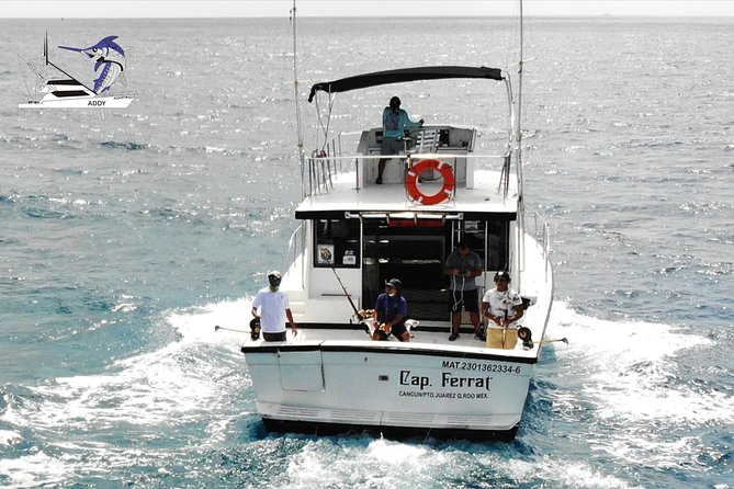 Cancun fishing charter if you don't fish you don't pay 46ft yacht 12pax 25P14 - Meeting Point and Logistics in Cancun