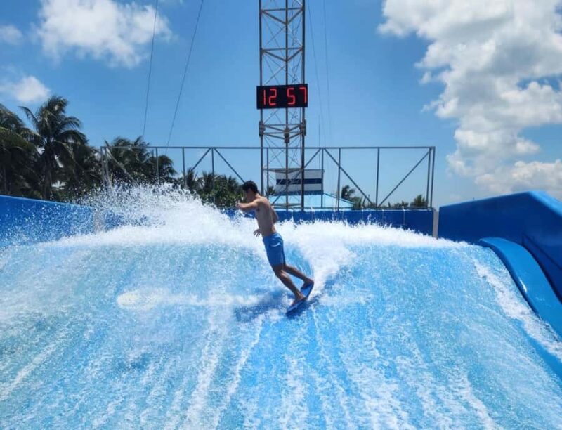 Cancun: Hop-on Hop-off Bus Tour with Flowrider Experience - Key Points