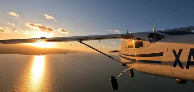 Cancun Hotel Zone: Panoramic Flight - Starting at ASUR FBO: Convenient and Clear Meeting Location