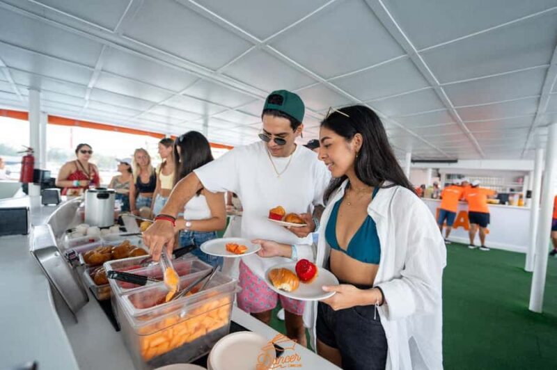 Cancun: Isla Mujeres Full Day Dancer Cruise - Onboard Entertainment and Food Offerings