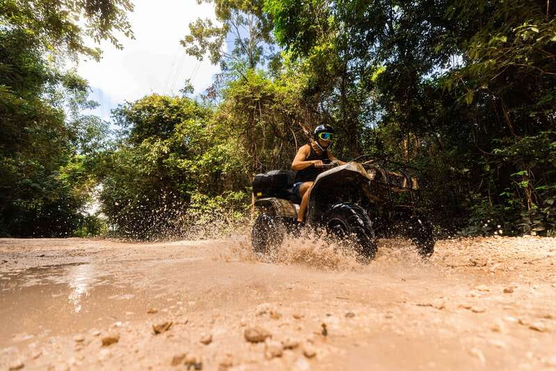 Cancun: Jungle ATV Tour, Ziplining, and Cenote Swim - Key Points