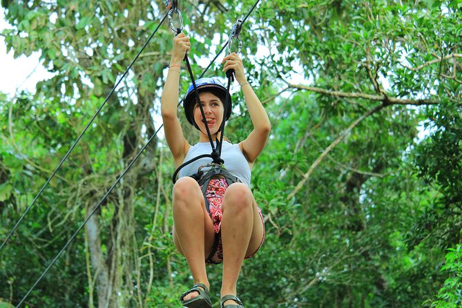 Cancun Mayan Pass: ATV, Cenote, Zipline, Transportation & Horses - Cooling Off in the Cenote