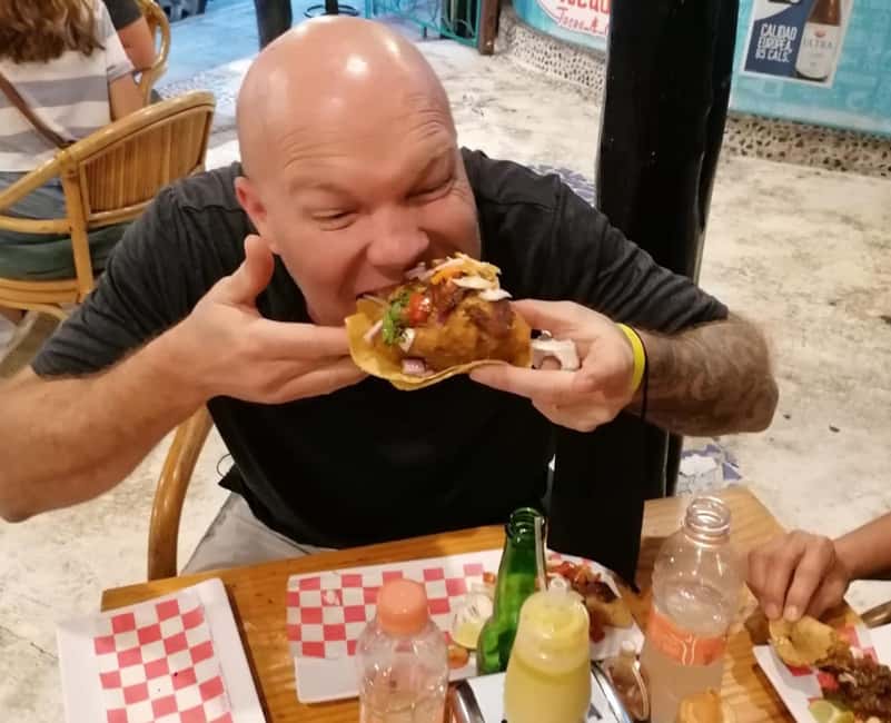 Cancun: Mexican Taco Tour with Tequila Tasting - Tacos al Pastor, Beef Brisket, and Chorizo