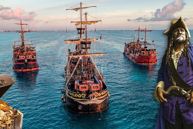 Cancun Pirate Ship Adventure : Dinner & Show at Sea 2 for 1 Deal - Key Points