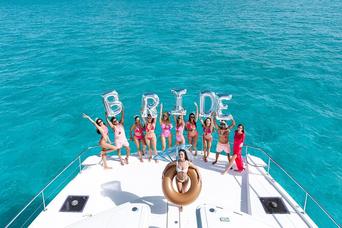 Cancun Private Catamaran for Bachelorette Party  51 Leopard - Launching from Cancun’s Marina V&V for a Luxurious Private Yacht Cruise